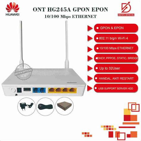 Huawei HG8245A V2 ONT GPON EPON OLT Wifi Router Modem Change | Shopee ...