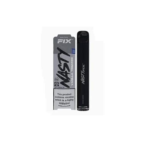 Vanilla Tobacco Nasty Fix Disposable Vape Lontech Vape Shop