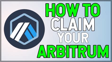 How To Claim Your Arbitrum Airdrop Arb Token Launch Youtube