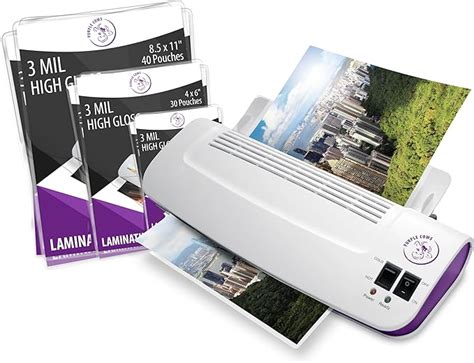 Amazon.com : Purple Cows Hot and Cold 9" Laminator | Warms up in just 3 ...