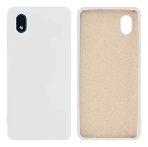 Funda Aterciopelada Blanca Y Pel Cula De Vidrio D Para Galaxy A Core