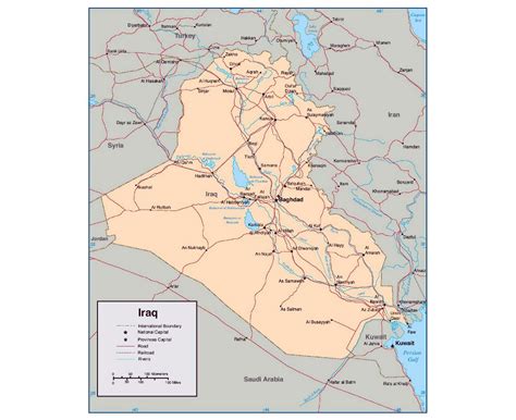 Iraq Map With Cities