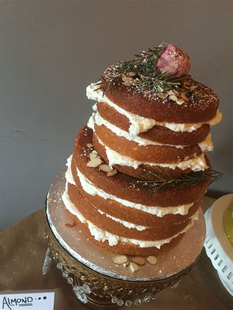 Orange Almond Naked Cake