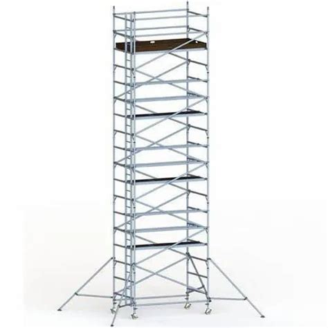 Silver Mild Steel Mobile Scaffold Tower At Best Price In Navi Mumbai