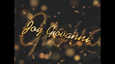 Joy Giovanni Custom Entrance Video Titantron Youtube