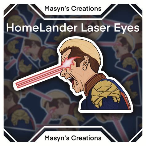 Home Lander Laser Eyes Sticker Custom Meme Vinyl Stickers - Etsy