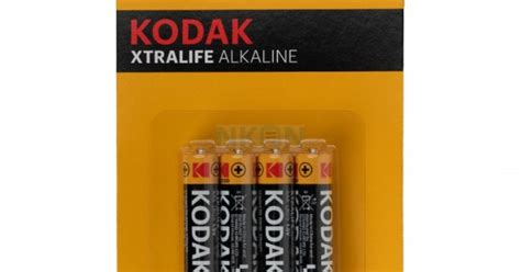 Kodak Xtralife Alkaline AAA Battery - 1.5V 1050mAh - 4 Pieces - KODAK ...