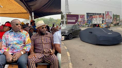 Dr Osei Kwame Despite Bugatti Brokedown In Kumasi As He Dr