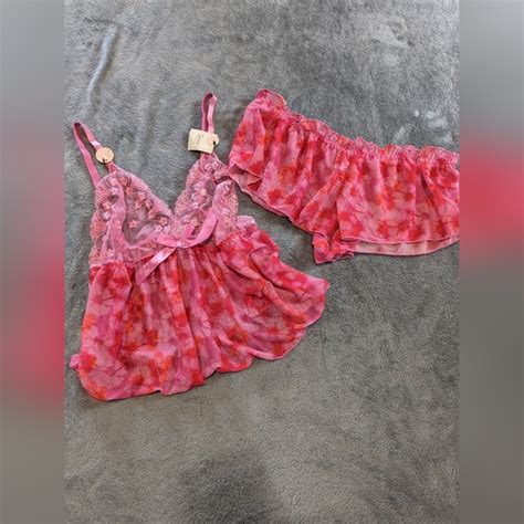 Spree Intimates Sleepwear X Babydoll Lingerie Set Poshmark