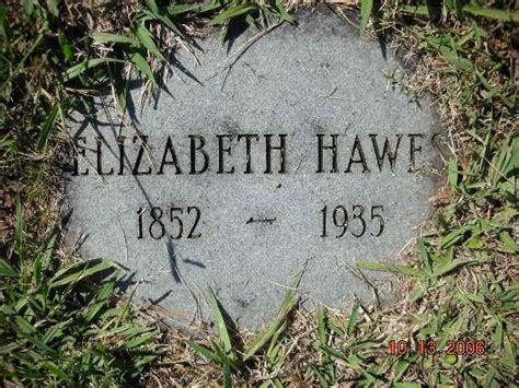 Elizabeth Bolding Hawes 1852 1935 Mémorial Find A Grave