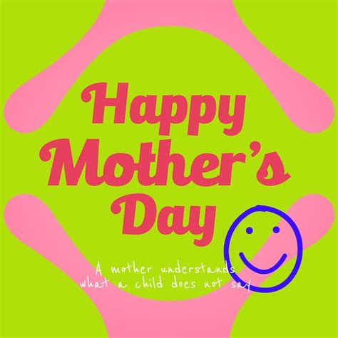 Premium Vector Happy Mothers Day Greeting Card Vector Illustration