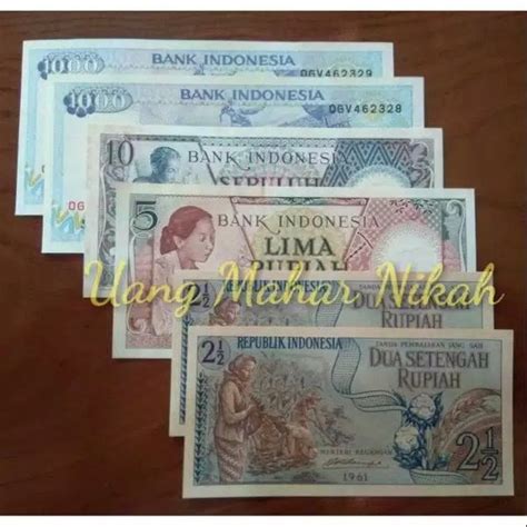 Jual Paket Mahar Rupiah Uang Kuno Kertas Indonesia Di Lapak Uang