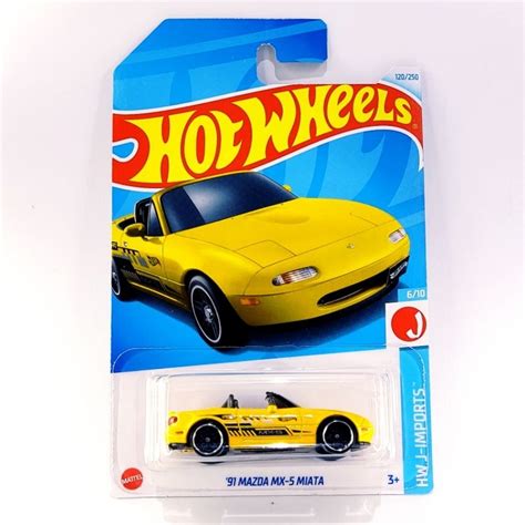 Jual Hot Wheels 91 Mazda MX 5 Miata Kuning Q2024 Shopee Indonesia
