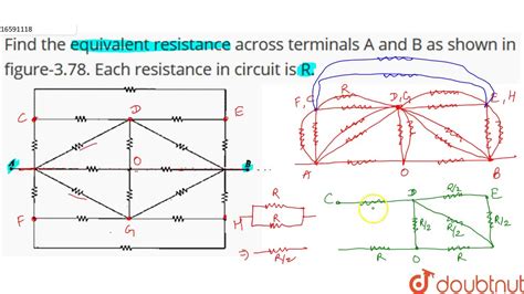 Find The Equivalent Resistance Across Terminals A And B As Shown In