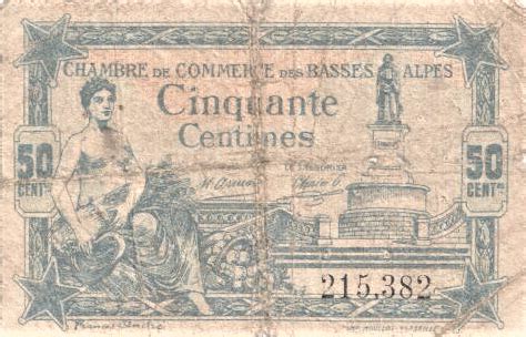 Centimes Chambre De Commerce Des Basses Alpes Department Of