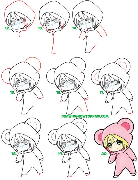 Chibi Drawing Template