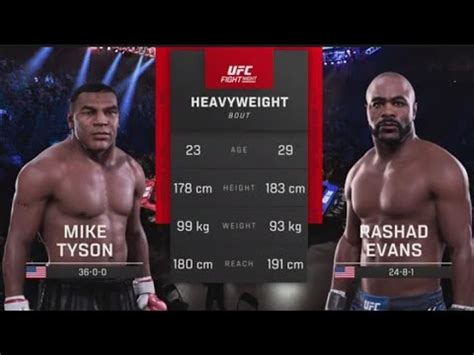 Ufc Mike Tyson Vs Rashad Evans Fabulous Ufc Heavyweight Fight