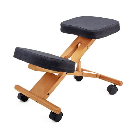 Ergonomic Kneeling Chair Black Forever Beauty