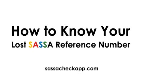 I Lost My SASSA Reference Number No Problem Follow This