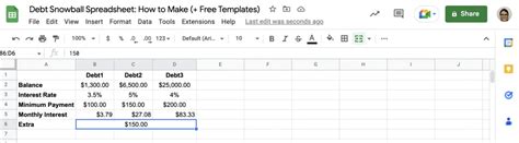 Debt Snowball Spreadsheet: How to Make (+ Free Templates) | Layer Blog