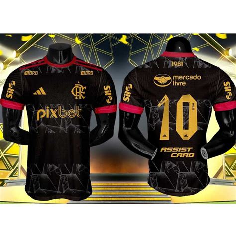 NOVA Camisa FLAMENGO Preta LANÇAMENTO 2024 25 de Alta Qualidade FRETE