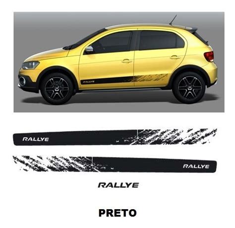 Kit De Faixas Adesivos Gol Rallye G Mod Original Preto