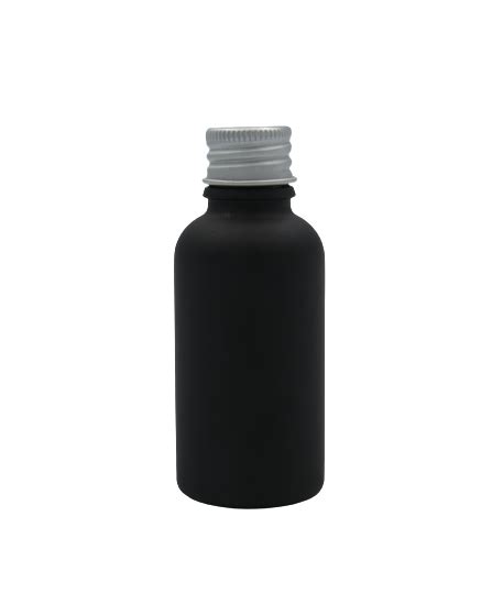 Ml Matte Black Glass Bottles With Aluminium Cap Box Of Rapid Labs