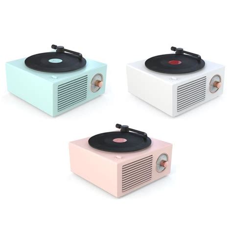 Ej Life Enceinte Bluetooth Vintage Pour Disque Vinyle Sans Fil