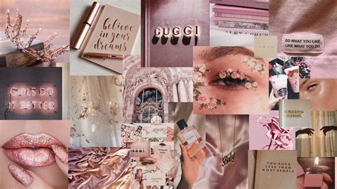 Rose Gold Aesthetic Wallpaper Rose Gold Aesthetic Mood Board