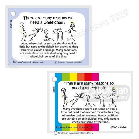 Reasons To Need A Wheelchair Card Stickman Communications