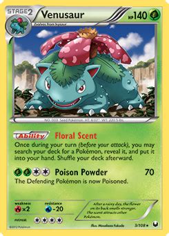 Venusaur Black WhiteDark Explorers TCG Card Database Pokemon