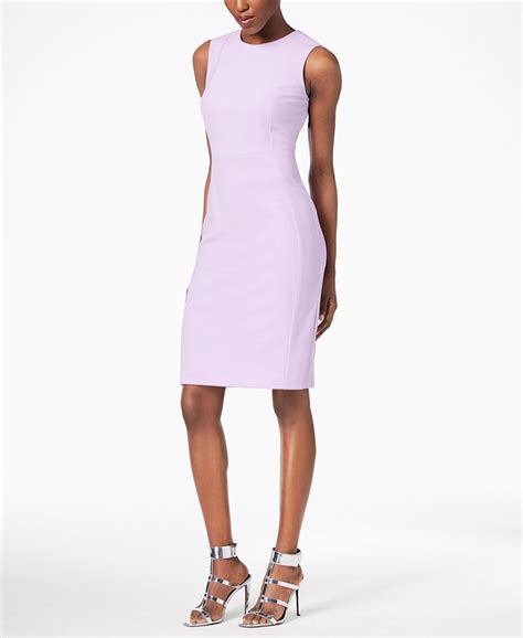 Calvin Klein Scuba Crepe Sheath Dress Macys