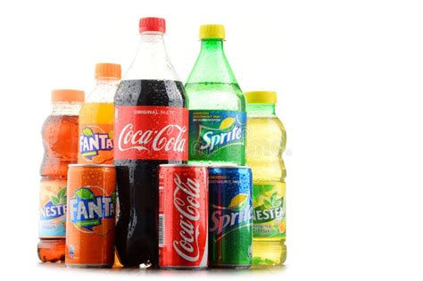 Bottles Of Assorted Coca Cola Company Soft Drinks Editorial Photo