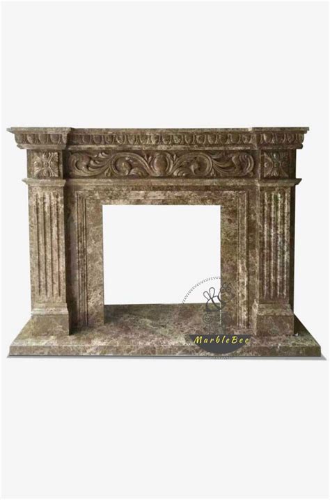 Emperador Dark Marble Fireplace – Marblebee