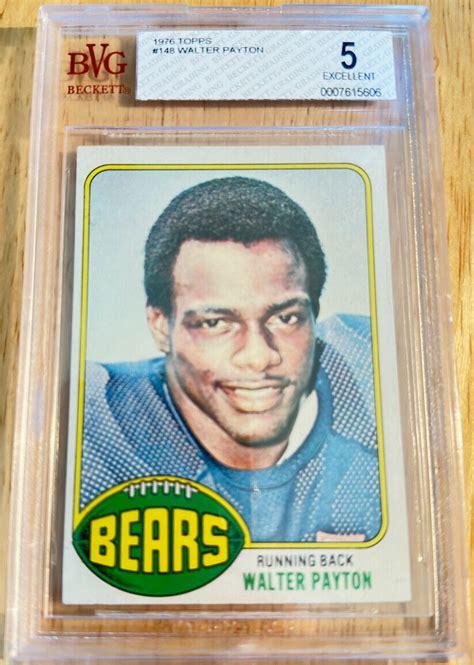 Topps Walter Payton Rookie Card Rc Psa Ex Bears Ebay