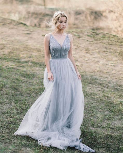 Grey Wedding Gowns