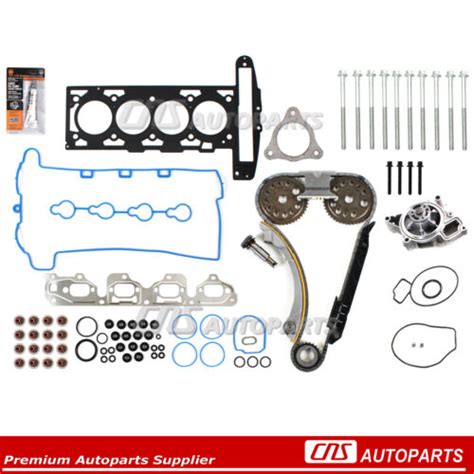 Head Gasket Set Bolts Timing Chain Kit Water Pump Chevrolet G