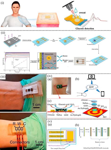 I Schematic Diagram Showing The Flexible Glucose Sers Sensors Based