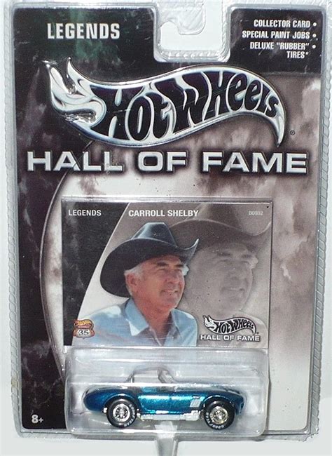 Amazon Hot Wheels Hall Of Fame Legends Escala Aniversario Carroll Shelby Blue