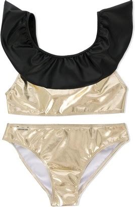 Andorine TEEN Metallic Bikini Set ShopStyle Girls Swimwear