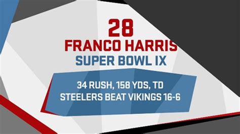 Franco Harris' Super Bowl IX performance