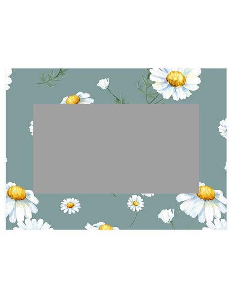 Daisy Floral Selfie Frame Nkabo Graphics