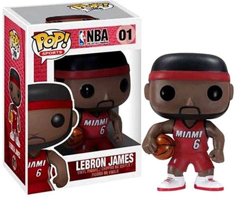 Funko NBA Miami Heat Funko POP Sports Basketball LeBron James Vinyl ...