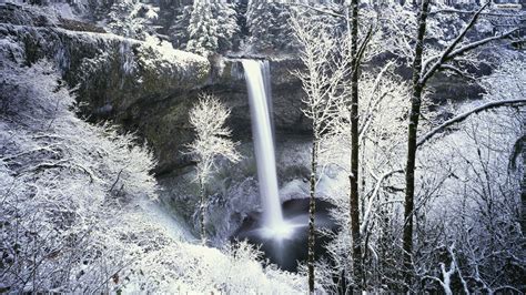 Snow Waterfall Wallpapers - Wallpaper Cave