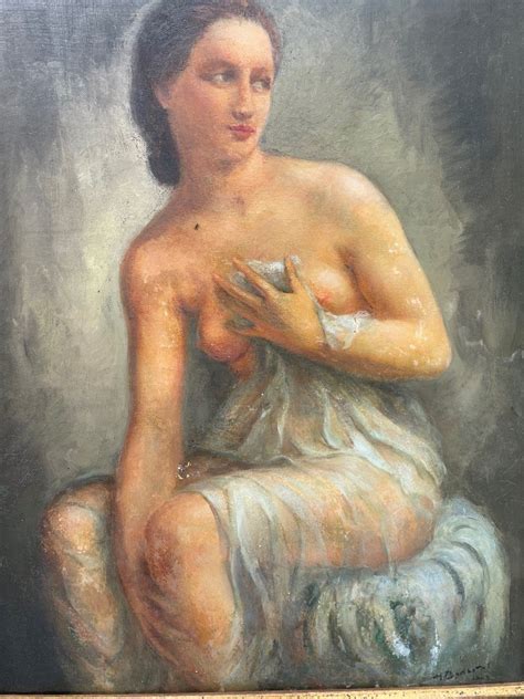 Proantic Nude Oil On Canvas 1925