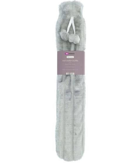 Long Grey Faux Fur Hot Water Bottle E A Distribution