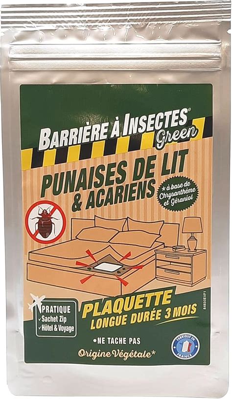 Barriere A Insectes Green Tablette Anti Punaises De Lit Acariens