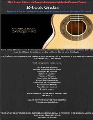 Aulas De Cavaquinho Gr Tis Dudu Nobre Passo A Passo Pe A Seu V Deo