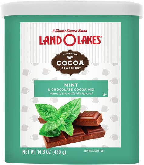 Land O Lakes Hot Cocoa Chocolate Mint Canister Ounce Pack Of Amazon Ca Grocery