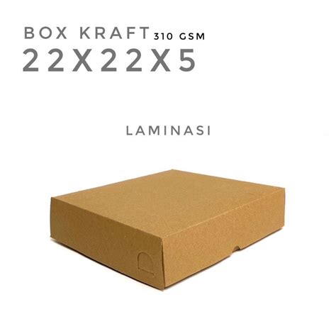 Jual Box Kraft Dus Coklat Packaging Souvenir Baju Kotak Kado Roti Kue